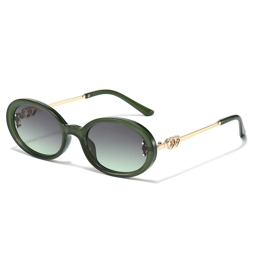 Elegante Shield Sonnenbrille mit dekorativen Metalldetails Karnz