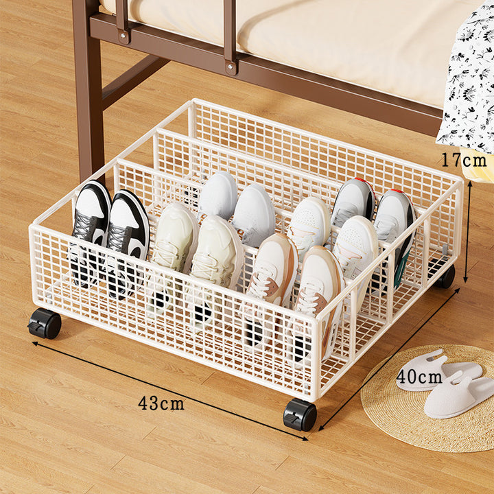 Unterbett Metallgitter Schuhschubladenorganisator mit Mehrfachfächern Trenner