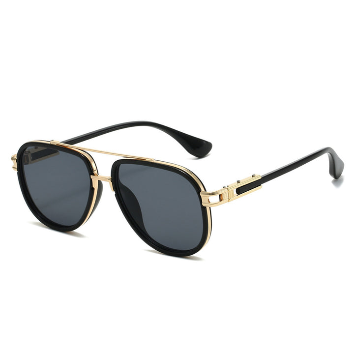Vintage-inspirierte kräftige geometrische Sonnenbrille Karnz