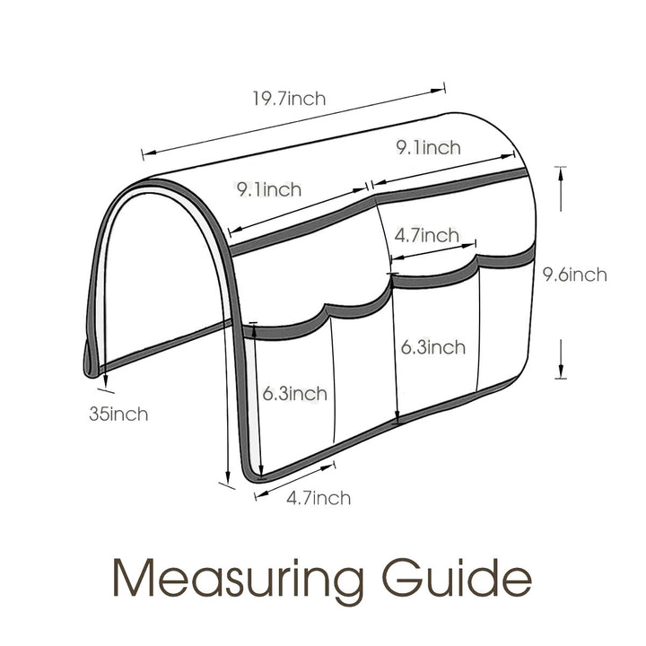 Eleganter Sofa-Organizer mit Mehrfachen Taschen Karnz