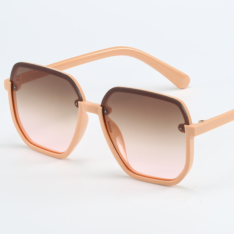 Damen geometrische Sonnenbrille im modernen Design Karnz