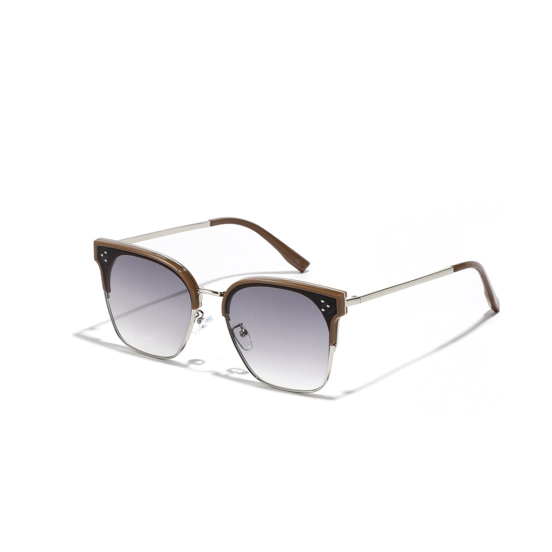 Damen modische Sonnenbrille mit markantem Design und kontrastreichem Rahmen Karnz