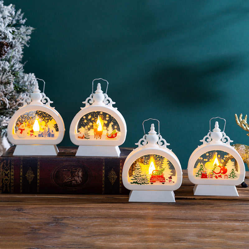 Dekorative Weihnachtslaterne mit LED-Beleuchtung