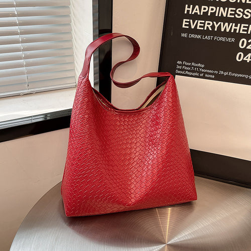 Woven Leather Schultertasche Karnz