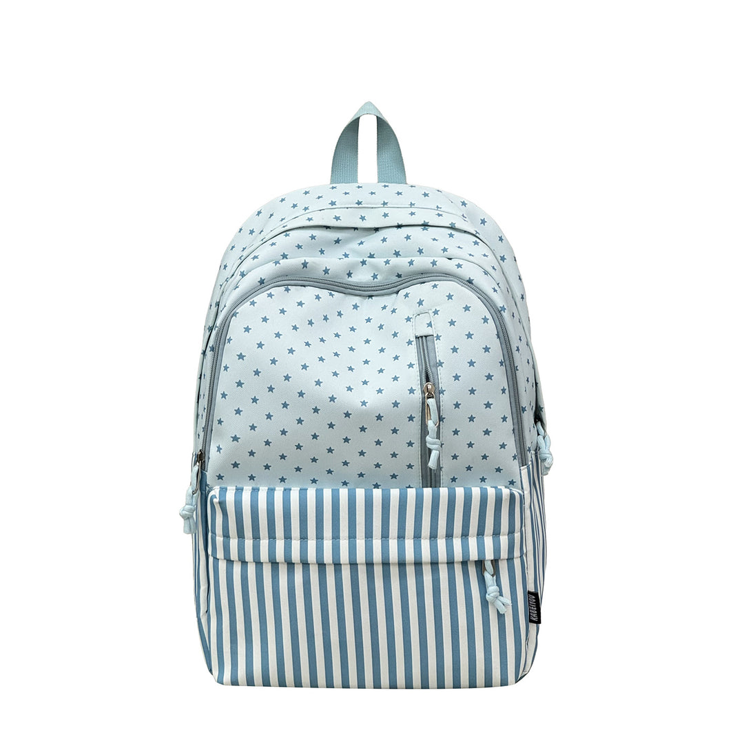 Stylischer Sternenbedruckter Rucksack mit großem Fassungsvermögen Karnz