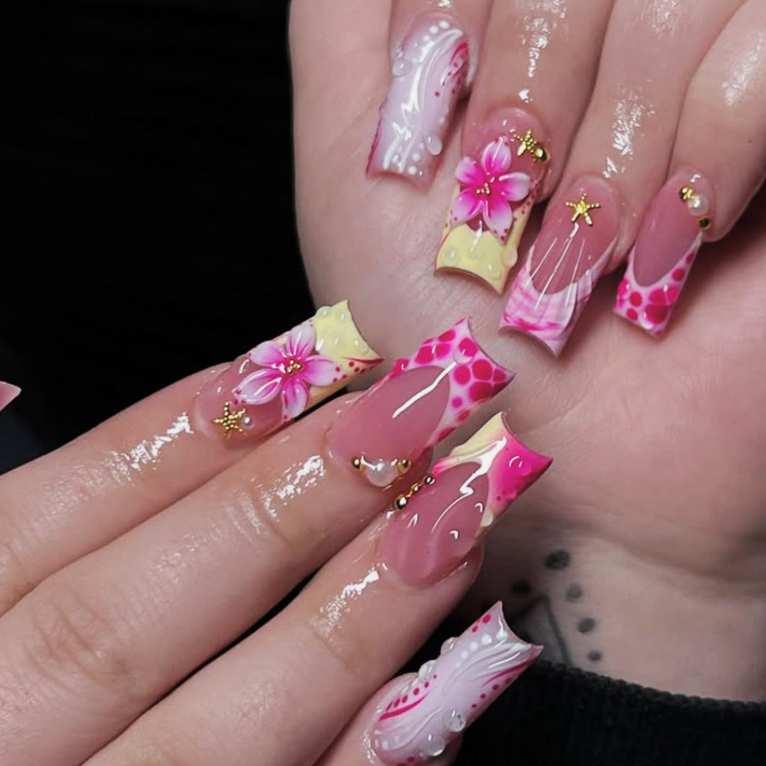 Artistic Floral Nail Art Set Karnz