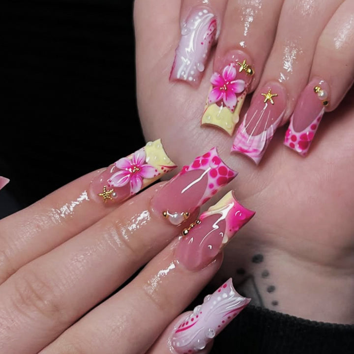 Artistic Floral Nail Art Set Karnz