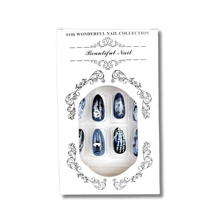 Künstlerische Halloween-Themen Press-On Nail Kollektion