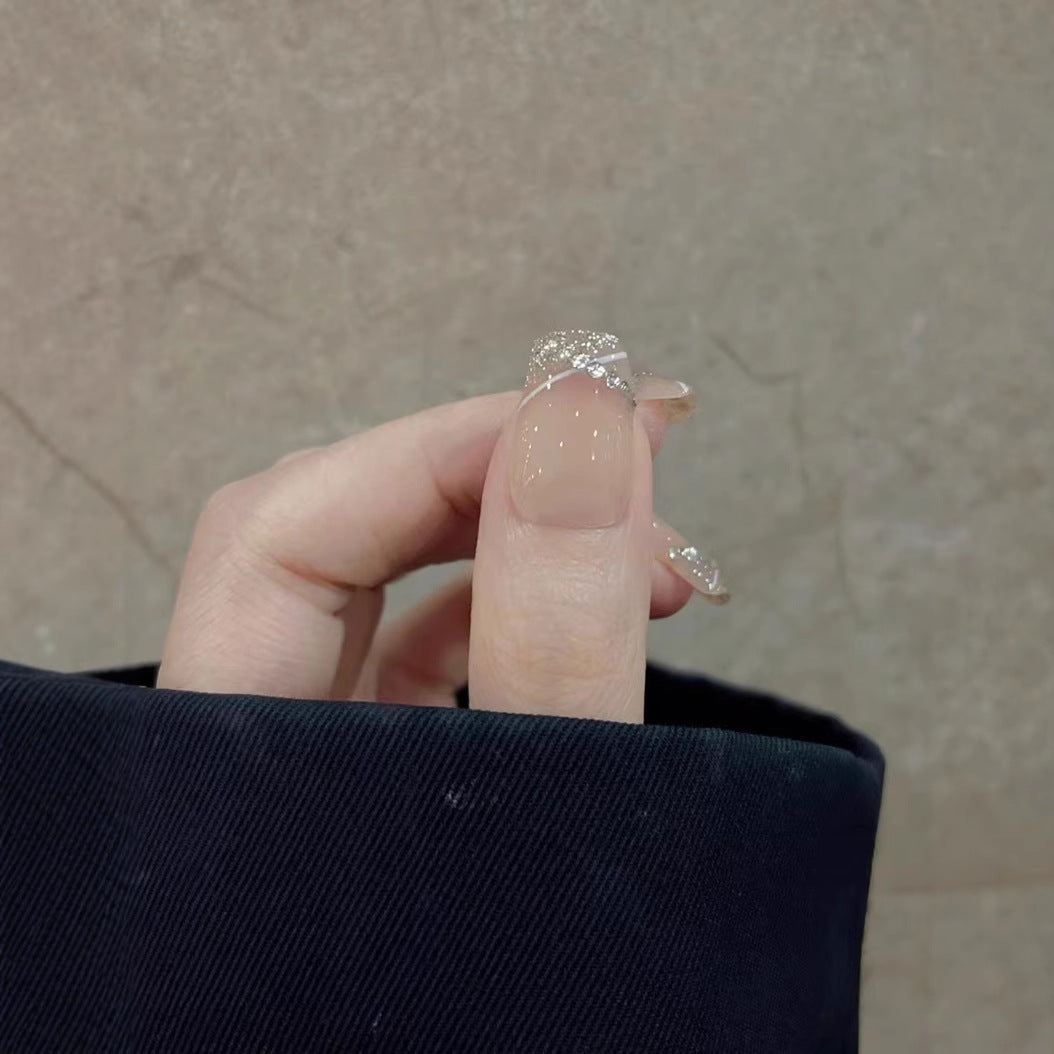 Luxus mit Strass besetzte Press-On Nägel