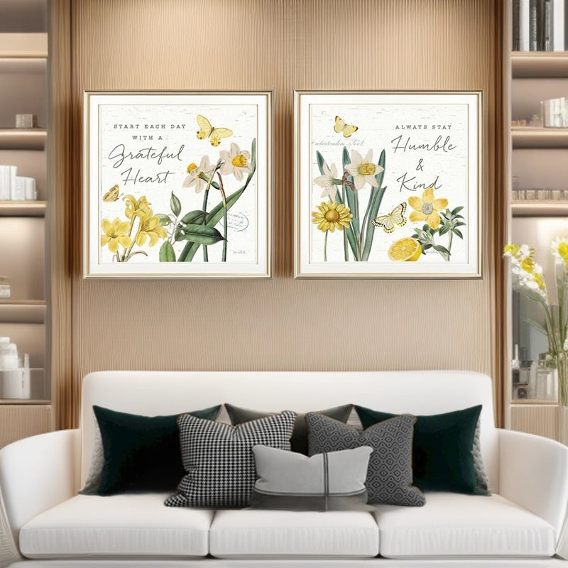 Motivierende Botanische Wandkunst Druck