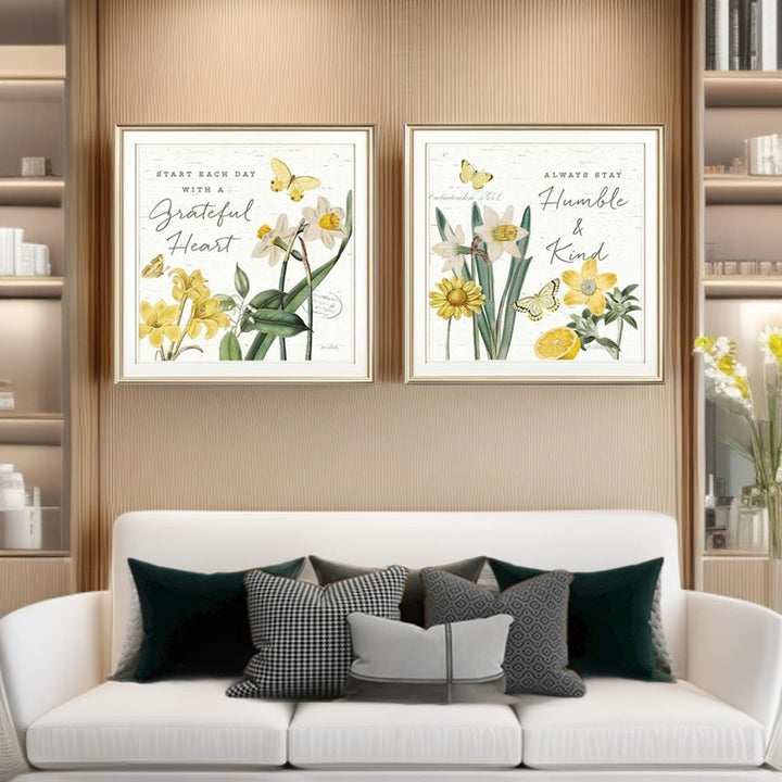 Motivierende Botanische Wandkunst Druck