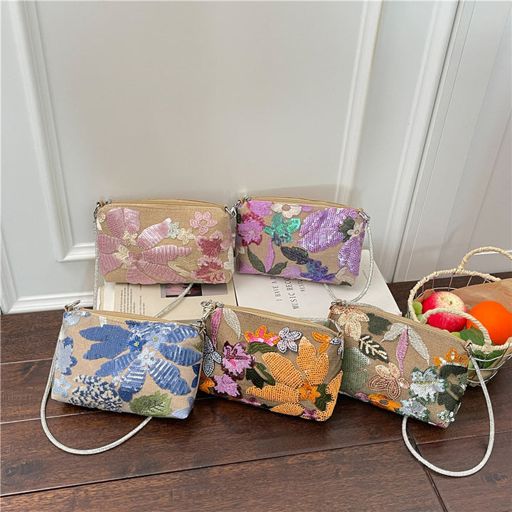 WoFloral Verzierte Clutch Tasche Karnz