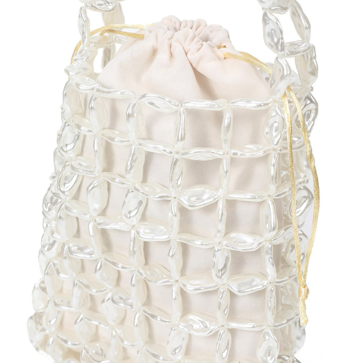 Mesh Detail Abendhandtasche