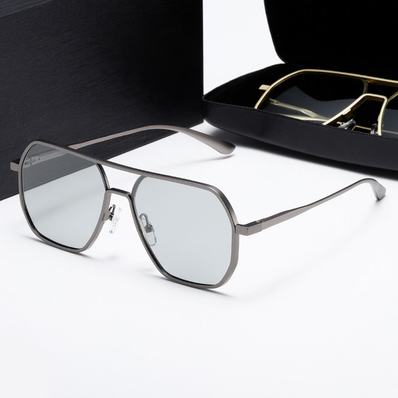 Damen Innovative modische Sonnenbrille mit rechteckigem Rahmen Karnz