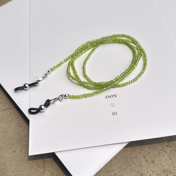 Bunte Perlen Brillen Kette Karnz