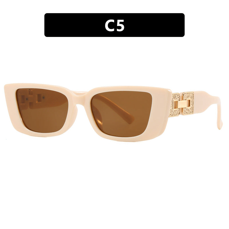 Damen modische Oversized Sonnenbrille mit einzigartigem Leopardenmuster Karnz
