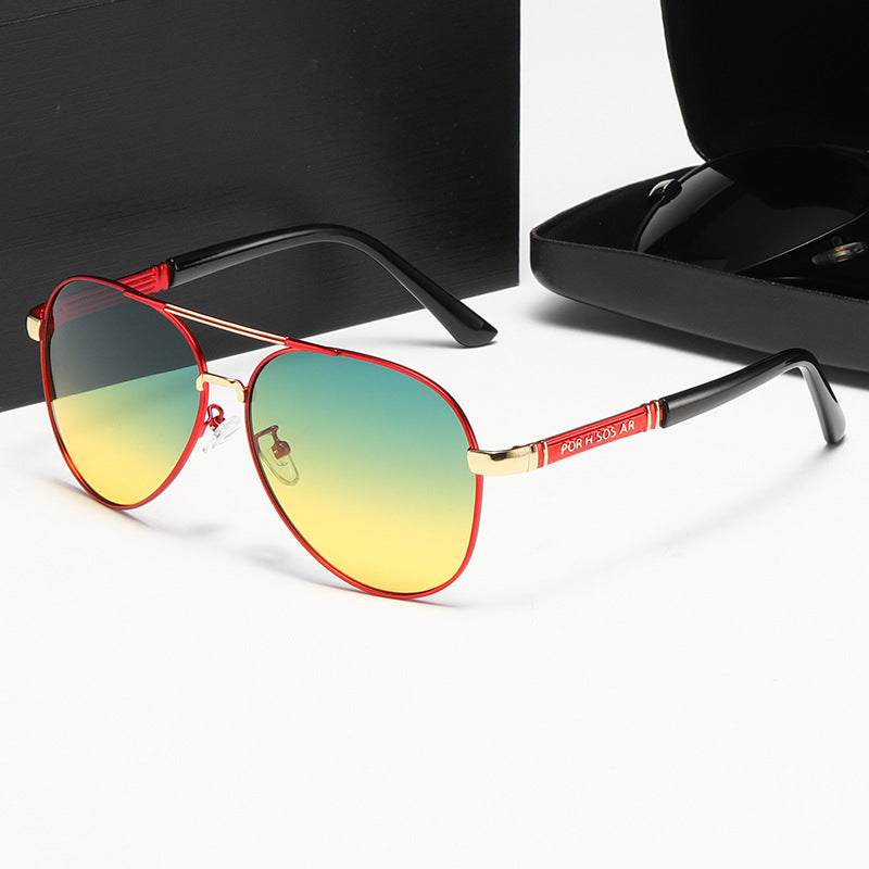 Damen Elegante Piloten-Sonnenbrille mit hochwertigen Polarisationsgläsern Karnz