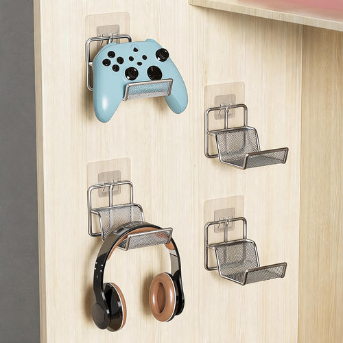 Wandmontierter Kopfhörer- und Gamecontroller-Halter mit faltbaren Haken