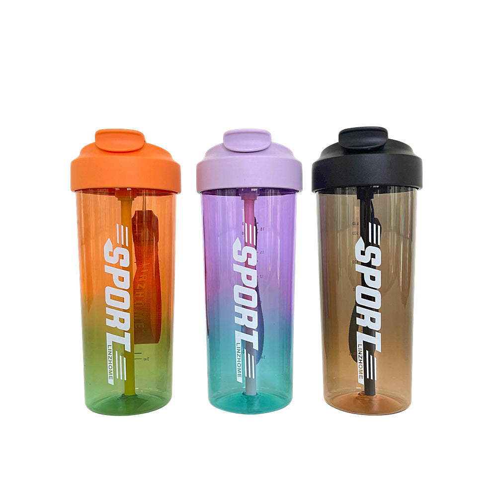 Damen Sport-Trinkflasche mit praktischer Strohhalm- und Tragefunktion Karnz