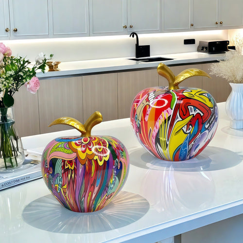 Dekorative Apfelfigur mit künstlerischem Design Karnz