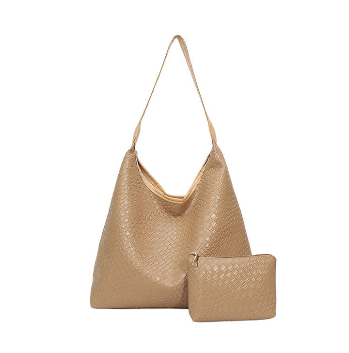 Elegante strukturiert Leder Hobo Handtasche Karnz
