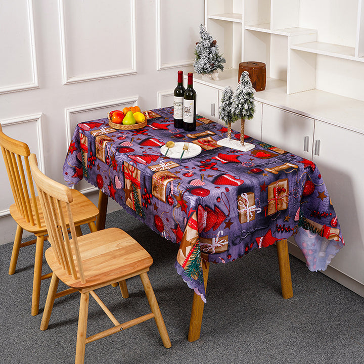 Festliche Tischdecke mit weihnachtlichem Motiv Karnz