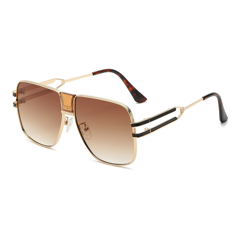 Damen exklusive modische oversized Sonnenbrille mit glamourösen Akzenten Karnz
