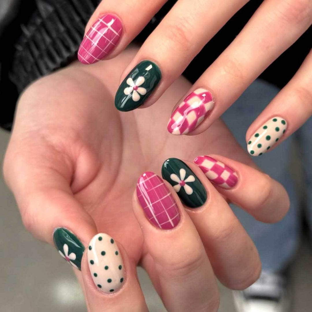 Künstlerisches Multi-Muster Nagelkunst-Set