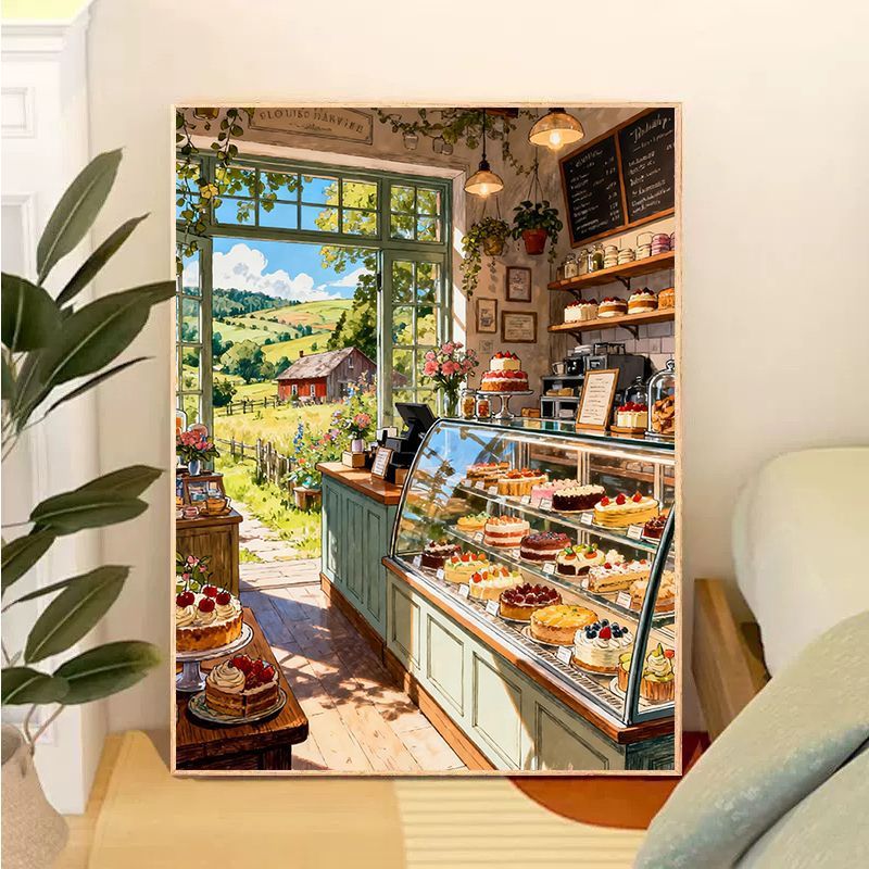 Bäckerei-Themen Dekorative Leinwandkunst Karnz