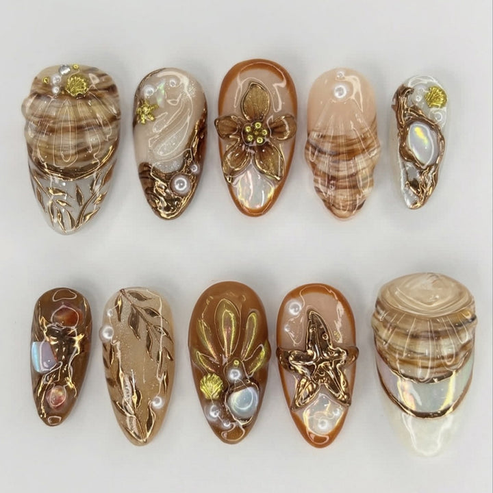 Elegante und Verzierten Kunstnagelset Karnz