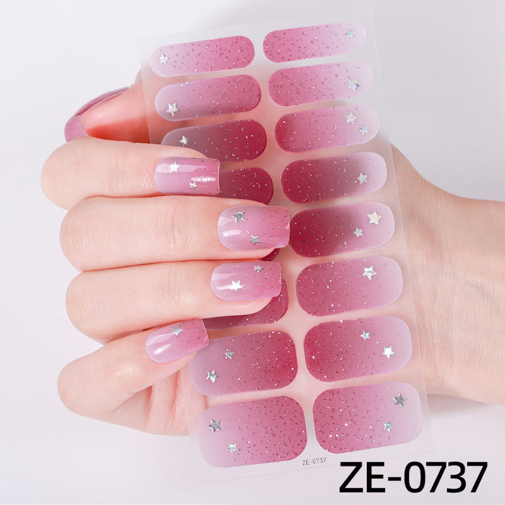 Künstlerische Nagelkunst-Wickel