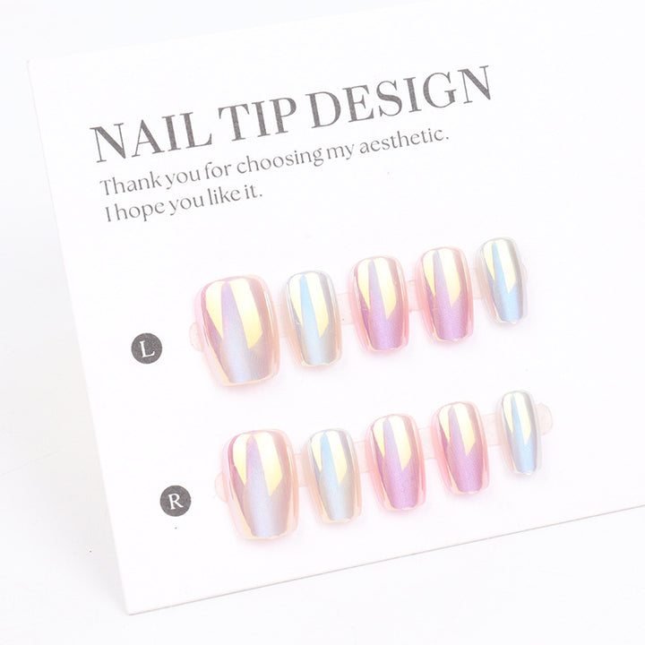Premium irisierende Press-On-Nagelspitzen Karnz