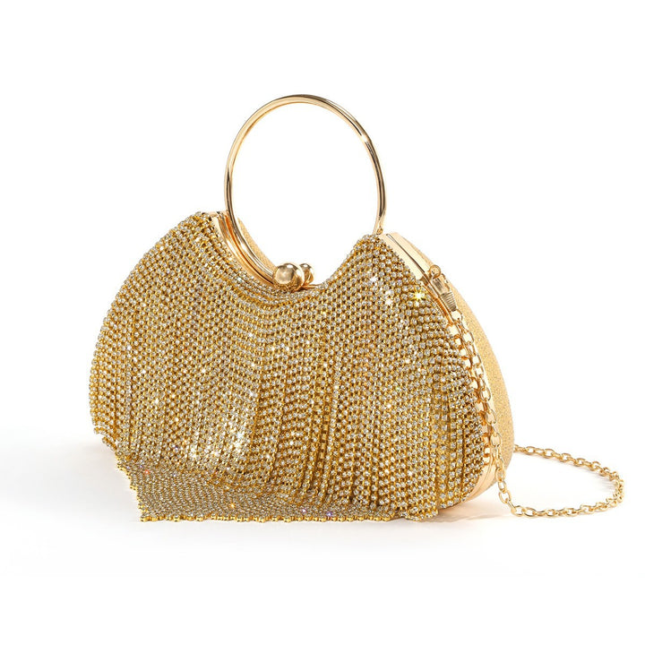 Glänzende Kettenlink Abend-Clutch