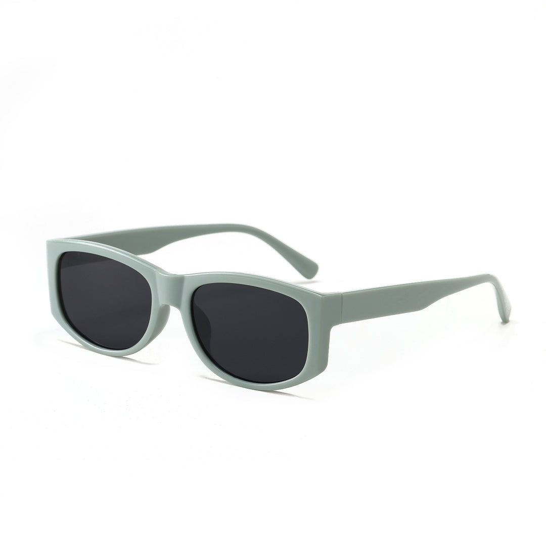 Damen stylische Sonnenbrille mit modernem transparentem Rahmen Karnz