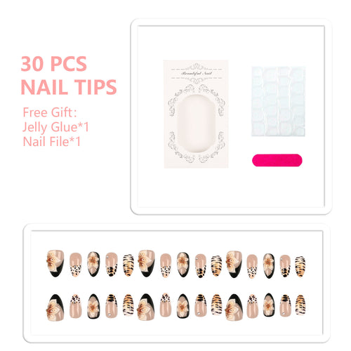 Dekoratives Press-On-Nagelspitzen-Set