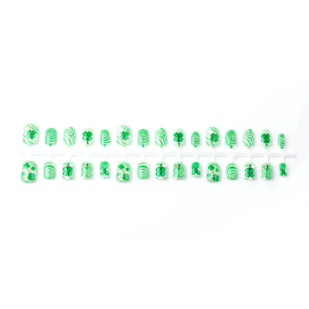 Kreatives St. Patrick's Day Themen Druck-Nagelset