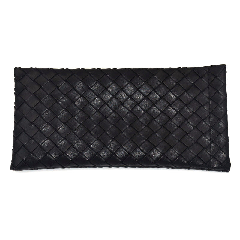 Woven Leather Clutch Wallet Karnz