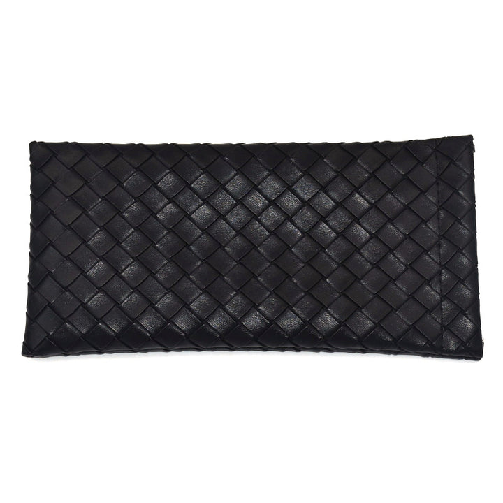 Woven Leather Clutch Wallet Karnz