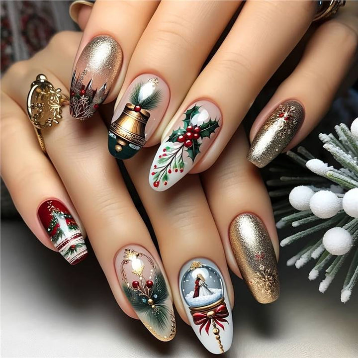 Festliche Nagelkunst-Wraps Karnz
