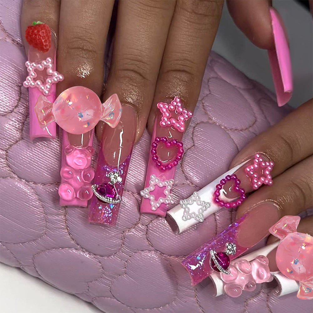 Dekoratives Press-On Nagelkunstset Karnz