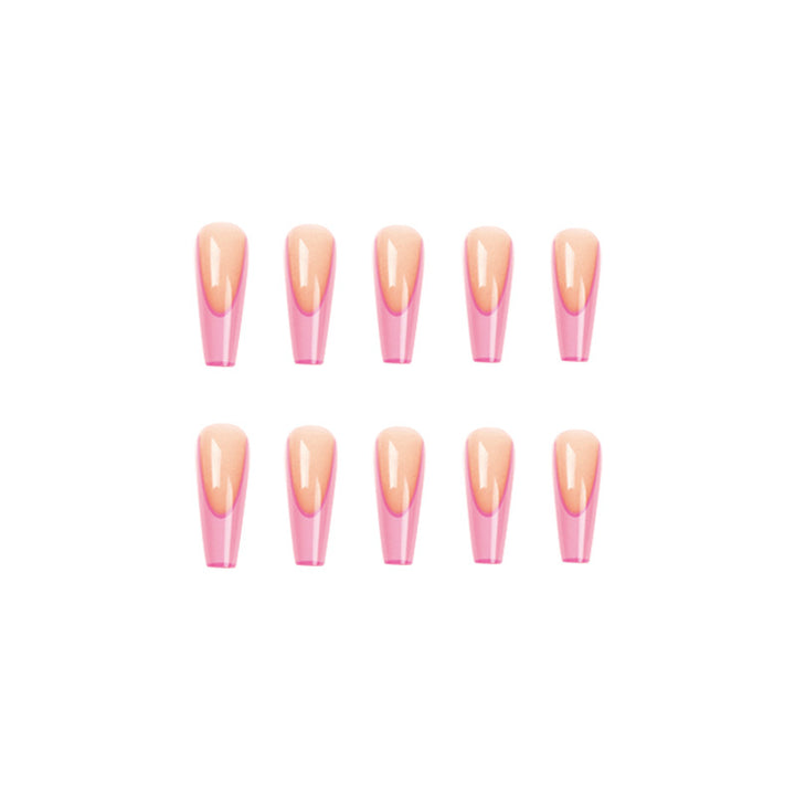 Künstliche Nagelverlängerungen mit modernem Ombre-Design Karnz