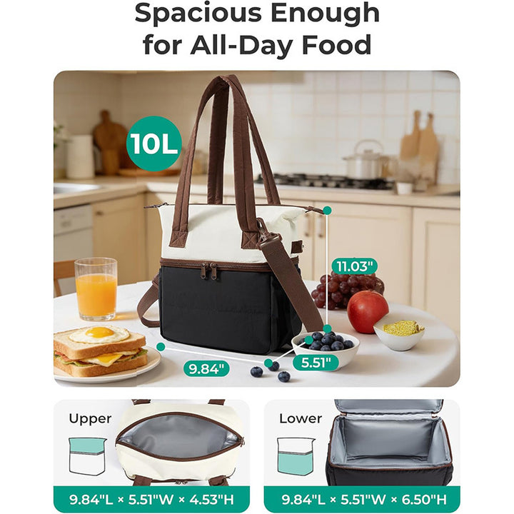 Isolierte Multi-Compartment Lunch Tote Karnz
