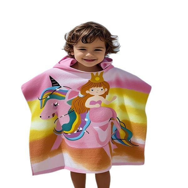 Kinder Spaß Dinosaurier-Themen Kapuzenhandtuch Poncho Karnz