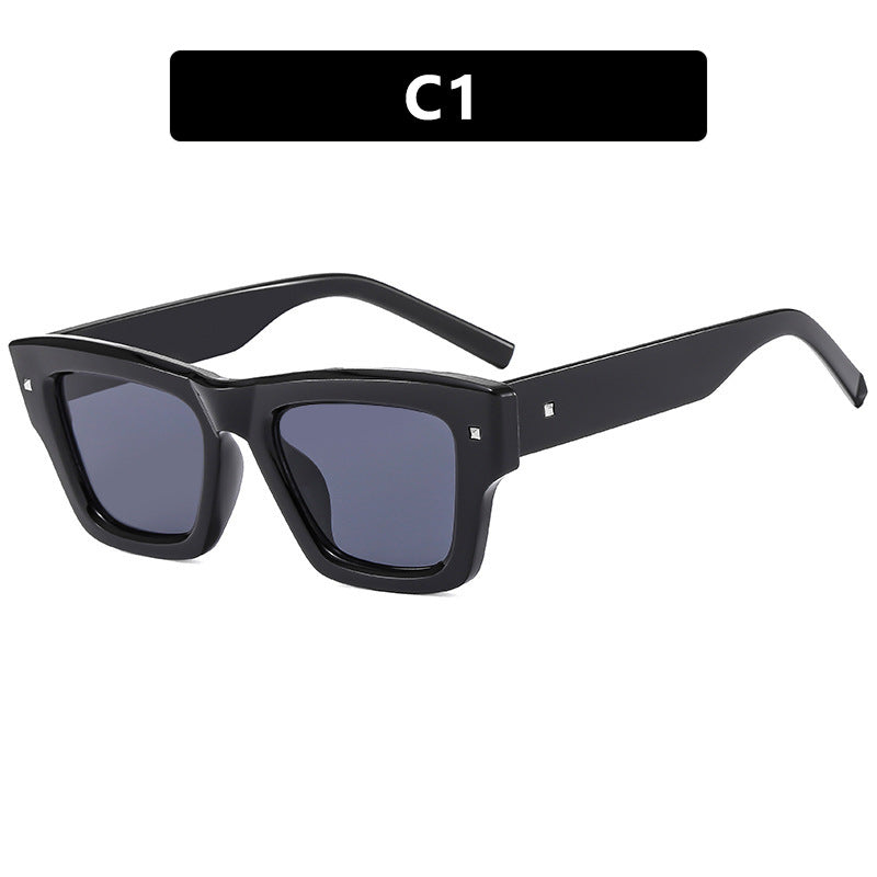 Damen modische rechteckige Brille mit facettenreichem Design Karnz