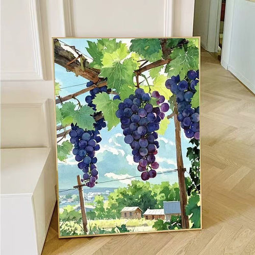 Dekorative Obstillustration Wandkunst Karnz