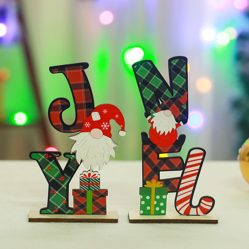 Festliche Holzdekoration mit Weihnachtsmotiv Karnz