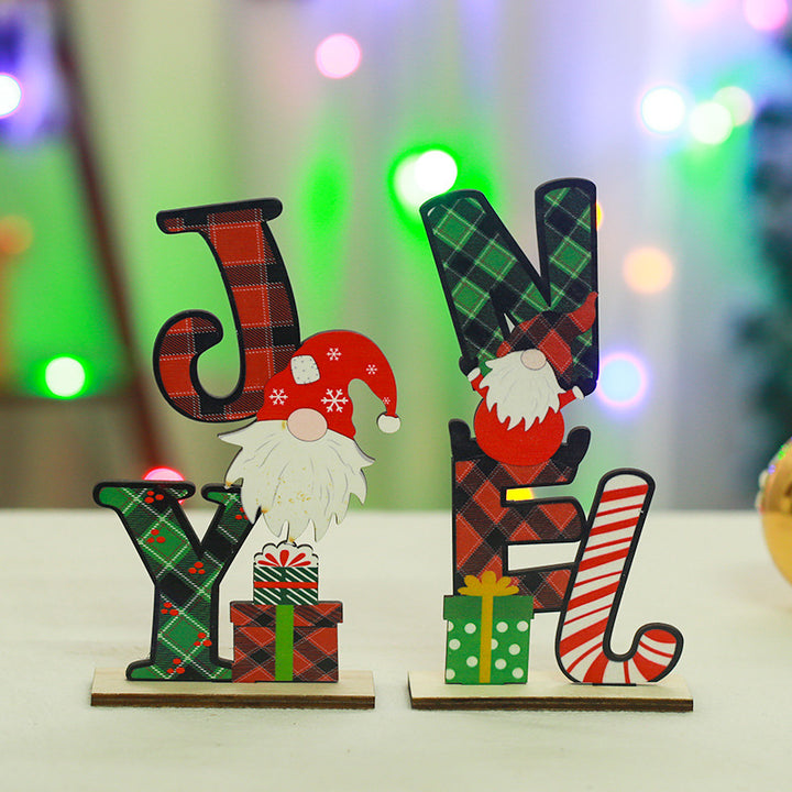 Festliche Holzdekoration mit Weihnachtsmotiv Karnz