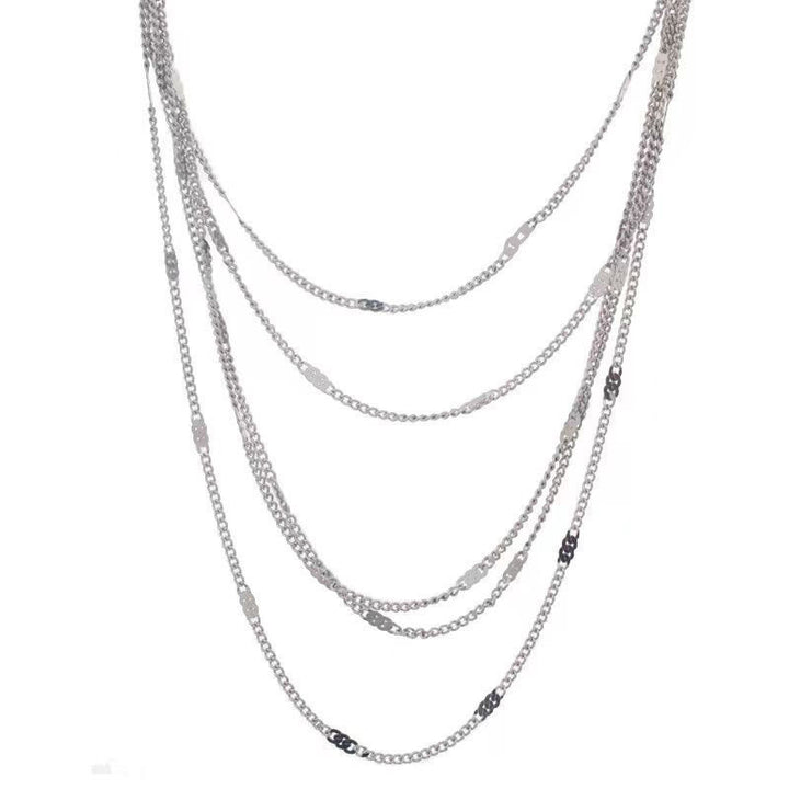 Schichtene Silberkette Necklace Karnz