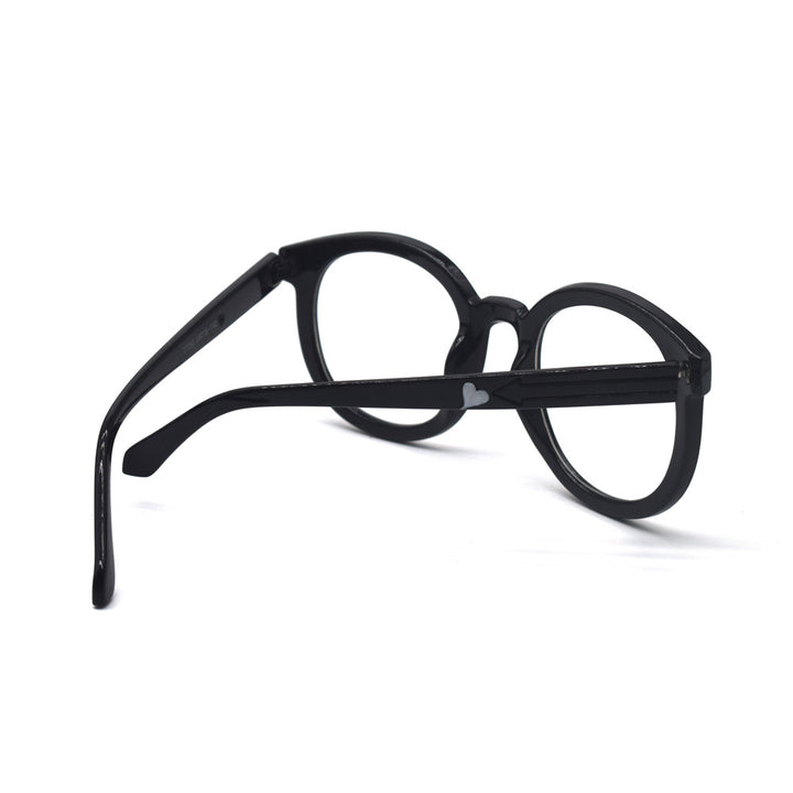 Trendige herzbedruckte Katzenaugenbrille Karnz