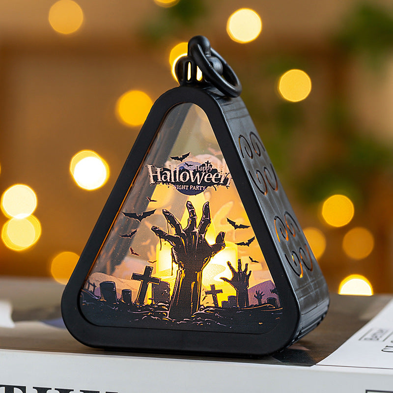 Halloween Laterne mit Lichteffekt